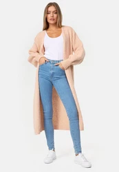Decay Strickjacke Design Rosa/Beige/Braun