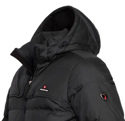 Höhenhorn Bristen Herren Daunen Winter Jacke Schwarz/Rot/Grau