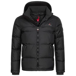 Höhenhorn Bristen Herren Daunen Winter Jacke Schwarz/Rot/Grau