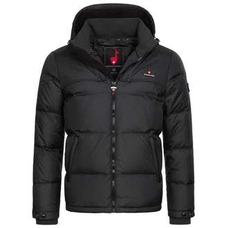 Höhenhorn Bristen Herren Daunen Winter Jacke Schwarz/Rot/Grau