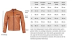RICANO Lederjacke Emmo Braun/Orange/Beige