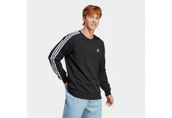adidas Sportswear Sweatshirt 3S FT SWT Schwarz/Hellblau