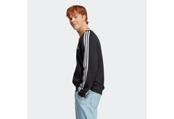 adidas Sportswear Sweatshirt 3S FT SWT Schwarz/Hellblau
