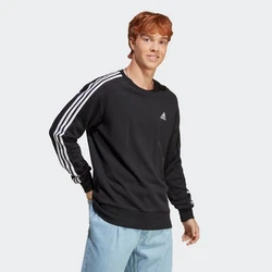 adidas Sportswear Sweatshirt 3S FT SWT Schwarz/Hellblau
