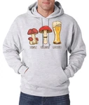 Youth Designz Kapuzenpullover Glckspils Herren Hoodie Grau/Hellgrau/Silber/Dunkelrot