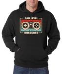 Youth Designz Kapuzenpullover Dad Level Unlocked Hoodie Braun/Rot/Hellgrün/Schwarz