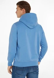 Tommy Hilfiger Hoodie Hilfiger New York Hoody mit Kängurutasche Hellblau/Blau