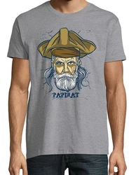 Youth Designz T-Shirt Piraten Papa Papirat Grau/Gelb/Dunkelgrau