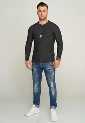 CARISMA Strickpullover CRBELEN Dunkelgrau/Schwarz/Grau/Dunkelblau