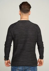 CARISMA Strickpullover CRBELEN Grau/Dunkelgrau/Schwarz