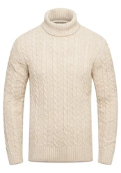 CARISMA Rollkragenpullover CRMUS Beige/Creme/Weiß/Khaki