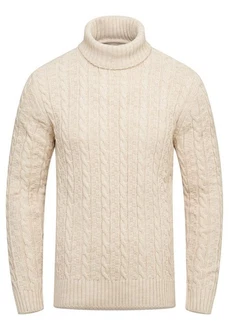 CARISMA Rollkragenpullover CRMUS Beige/Creme/Weiß/Khaki