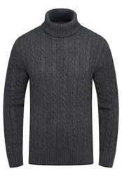 CARISMA Rollkragenpullover CRMUS Dunkelgrau/Dunkelblau/Grau/Schwarz