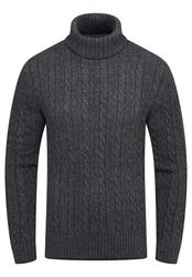 CARISMA Rollkragenpullover CRMUS Dunkelgrau/Dunkelblau/Grau/Schwarz