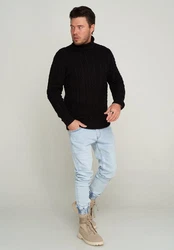 CARISMA Rollkragenpullover CRMUS Schwarz
