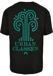 URBAN CLASSICS T-Shirt Urban Classics Herren Organic Tree Logo Tee Dunkelgrün/Grün/Schwarz
