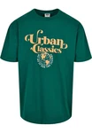 URBAN CLASSICS T-Shirt Urban Classics Herren Organic Globe Logo Tee Türkis/Grün