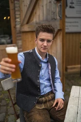 OS-Trachten Trachtenweste Glayol Herren Weste 