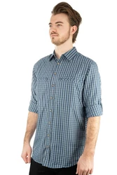 Tom Collins Langarmhemd Dratfy Herren Grau/Blau/Hellblau/Dunkelblau