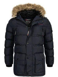 Geographical Norway Steppjacke Herren Outdoor Parka Dunkelblau
