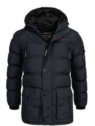Geographical Norway Steppjacke Herren Outdoor Parka Dunkelblau