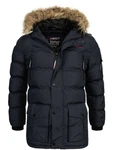 Geographical Norway Steppjacke Herren Outdoor Parka Dunkelblau