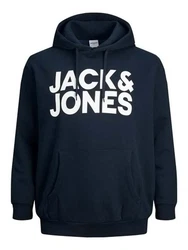 Jack & Jones Plus Sweatshirt JJEcorp Dunkelblau