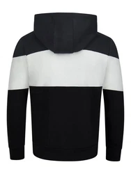 riverso Herren Kapuzenpullover RIVRemo RIVJamie Hoodie Sweatshirt Creme/Schwarz/Weiß