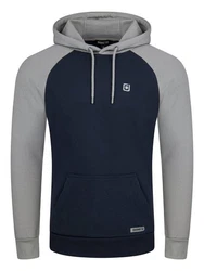 riverso Herren Hoodie RIVNino Regular Fit Dunkelblau/Grau