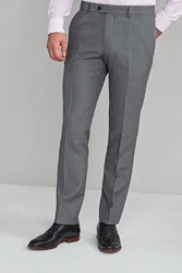 Next Slim Fit Hose ohne Bundfalte Grau/Dunkelgrau/Hellgrau