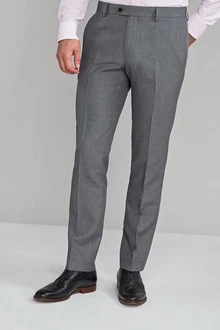 Next Slim Fit Hose ohne Bundfalte Grau/Dunkelgrau/Hellgrau
