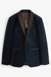 Next Sakko Slim Fit Dunkelblau/Hellblau