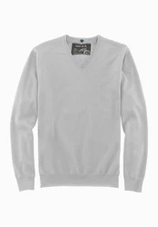 MARVELIS V-Ausschnitt Pullover Casual Fit Grau