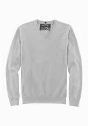 MARVELIS V-Ausschnitt Pullover Casual Fit Grau