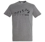 Youth Designz T-Shirt Freitag Wochenende Herren Shirt Lila/Dunkelgrau/Grau