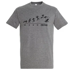 T-Shirt Freitag Wochenende Herren Shirt mit lustigem Frontprint