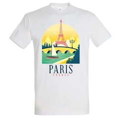 Youth Designz T-Shirt Paris Frankreich Frontprint Grün