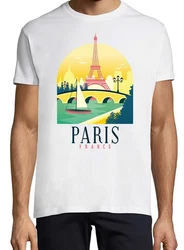 Youth Designz T-Shirt Paris Frankreich Frontprint Grün