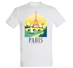 Youth Designz T-Shirt Paris Frankreich Frontprint Grün