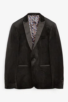 Next Sakko Slim Fit Blazer Schwarz