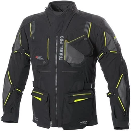 Bse Motorradjacke Bse Travel Pro Textiljacke schwarz / gelb Herren 28 kurz