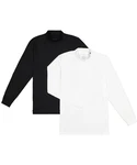 RAGMAN Stehkragenshirt Weiß/Schwarz/Dunkelblau