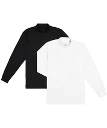 RAGMAN Stehkragenshirt Weiß/Schwarz/Dunkelblau