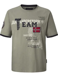 Jan Vanderstorm T-Shirt SLVE Dunkelgrün/Khaki