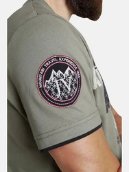 Jan Vanderstorm T-Shirt SLVE Dunkelgrün/Khaki
