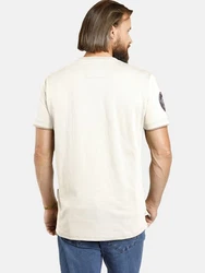 Jan Vanderstorm T-Shirt SLVE Creme/Schwarz/Khaki/Grau