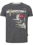 Jan Vanderstorm T-Shirt SLVE Gelb/Hellgrau/Dunkelgrün/Dunkelgrau