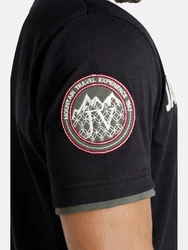 Jan Vanderstorm T-Shirt SLVE Schwarz/Dunkelgrau