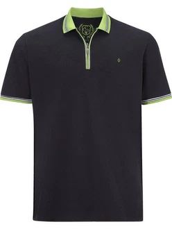 Charles Colby Poloshirt EARL PAT Dunkelgrün/Dunkelblau/Gelb Charles Colby Poloshirt EARL PAT Dunkelgrün/Dunkelblau/Gelb