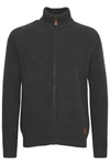 !Solid Strickjacke SDXenos Cardigan mit Troyerkragen Dunkelgrau/Grau/Schwarz